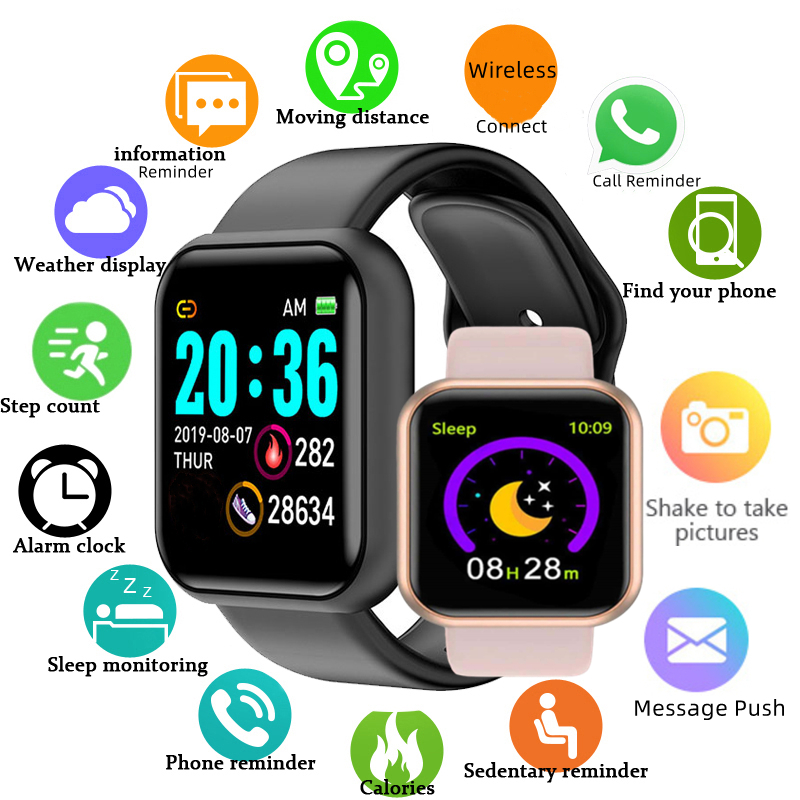 Watch Smart Y68 - Multi-farbe Smart Uhr Für Kinder Junge