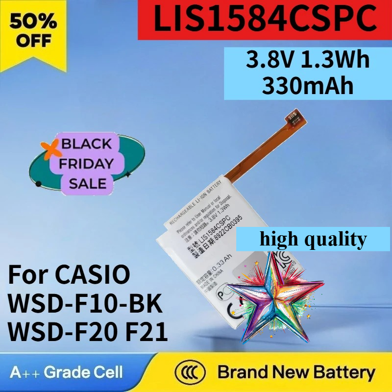 Casio Watches Smartwatch - 3,8V 1,3Wh LIS1584CSPC Akku für CASIO