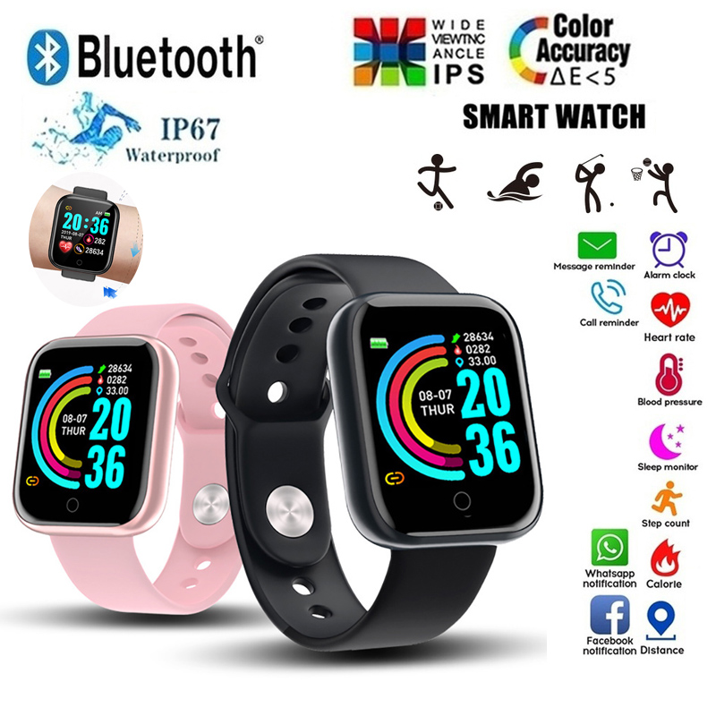 Watch Smart Y68 - Multifunktionale Smart Watch Männer Frauen Bluetooth