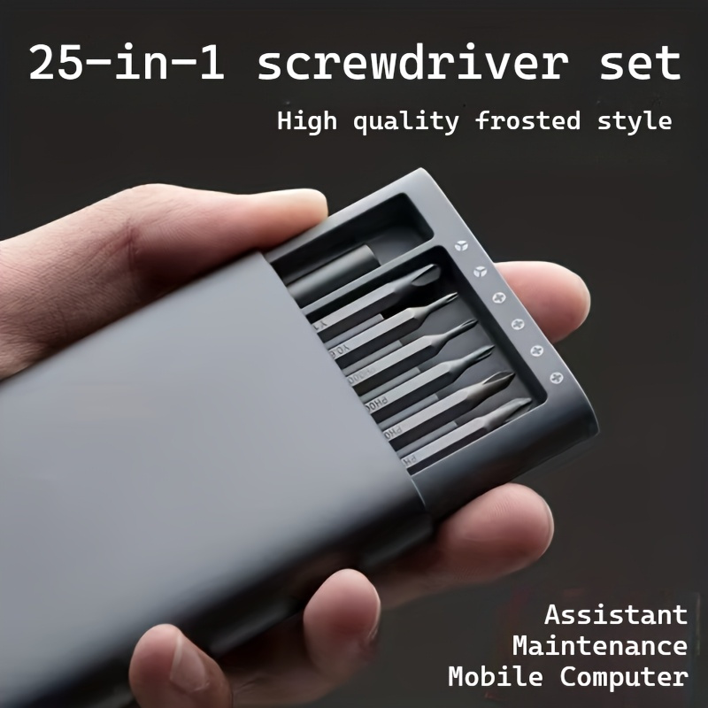 Watchmaker Screwdriver - 25-in-1 Magnetisches Präzisions-Schraubendreher-Set – Flach- und
