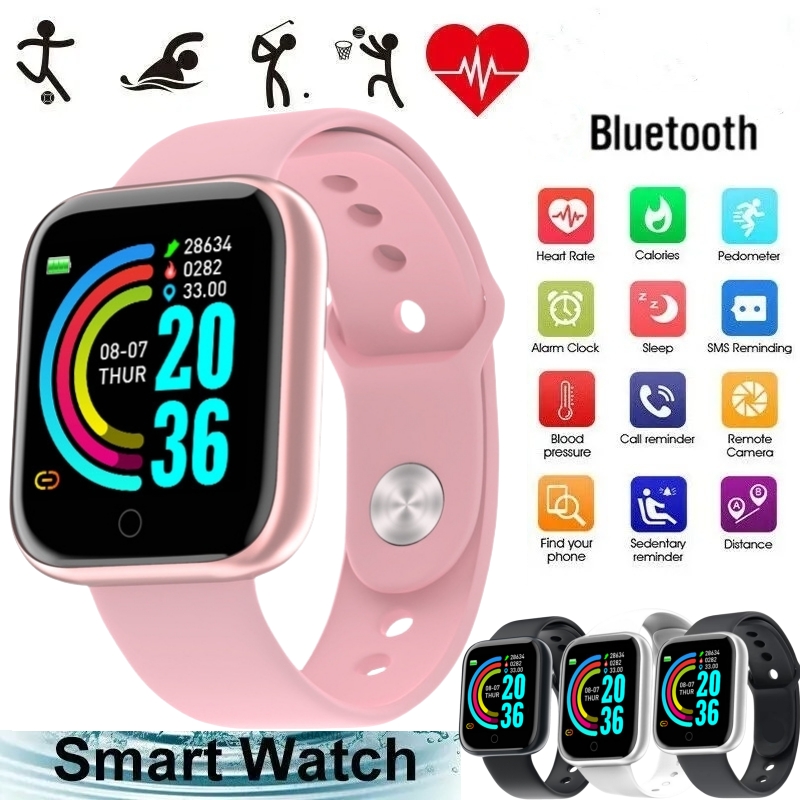 Watch Smart Y68 - Smart Uhren Für Frauen Männer Bluetooth