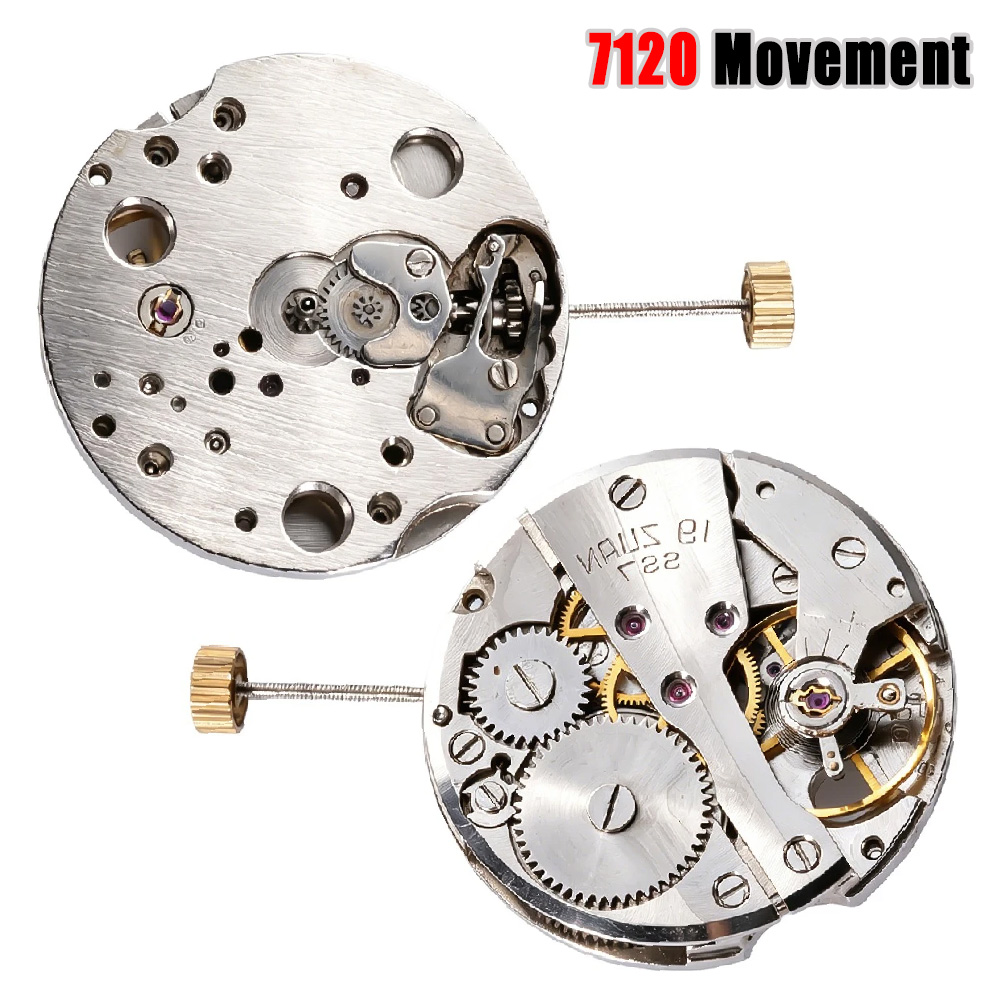 Watch Tool Repair Kit - Shanghai 7120 Uhrwerk-Ersatzteile Vintage Mechanisches Übungs-DIY-Reparaturset