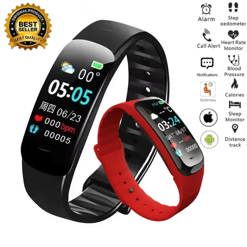 Smartwatch Watches For Girls - C1 Plus Smartwatch Fitness-Tracker Bluetooth Herzfrequenz-Blutdruckmesser