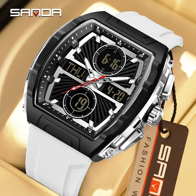 Smartwatch Trending Watches For Men - SANDA Fashion Trend Herrenuhr, großes Zifferblatt,
