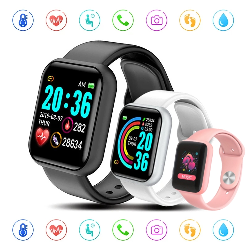Watch Smart Y68 - Sport Bluetooth Smart Uhren Farbe Bildschirm