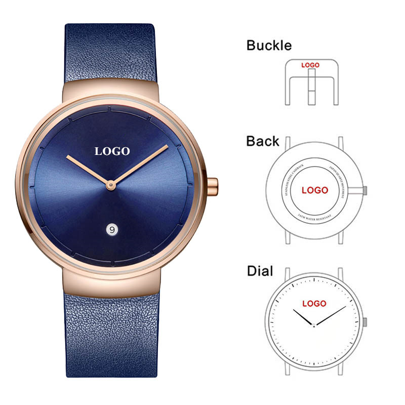 Leather Watch Strap - CL032 Fabrik Herren Uhr Designer Marke