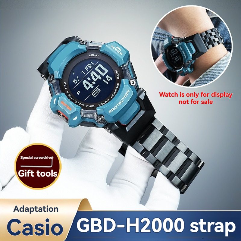 Casio Watches Smartwatch - Für Casio G-Shock GBD-H2000 Edelstahl-Uhrenarmband |