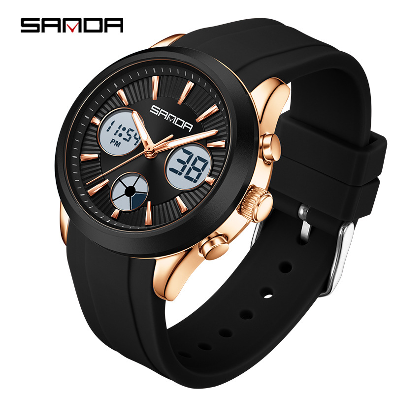 Smartwatch Watches For Girls - SANDA elektronische Uhr, leuchtende 3-Stunden-Multifunktions-Sportuhr, Studentenparty,