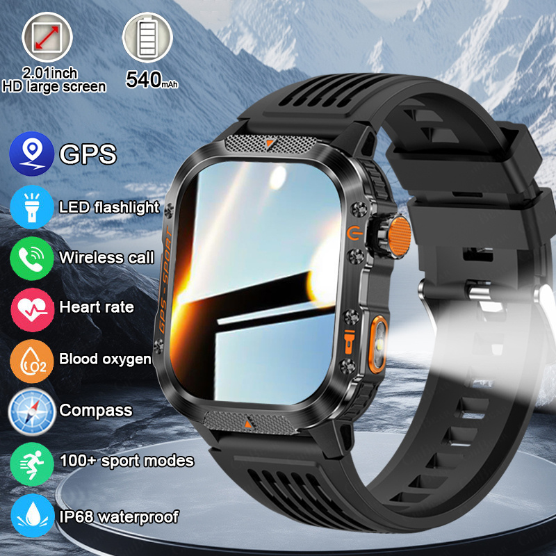 Smartwatch Military Watches For Men - 2025 neue Militär Sport Smart Uhr