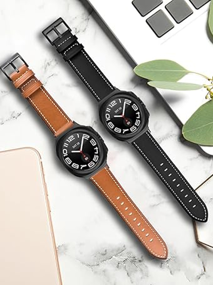 Smartwatch Samsung Watches For Men - Echtes Lederband für Samsung Galaxy Watch