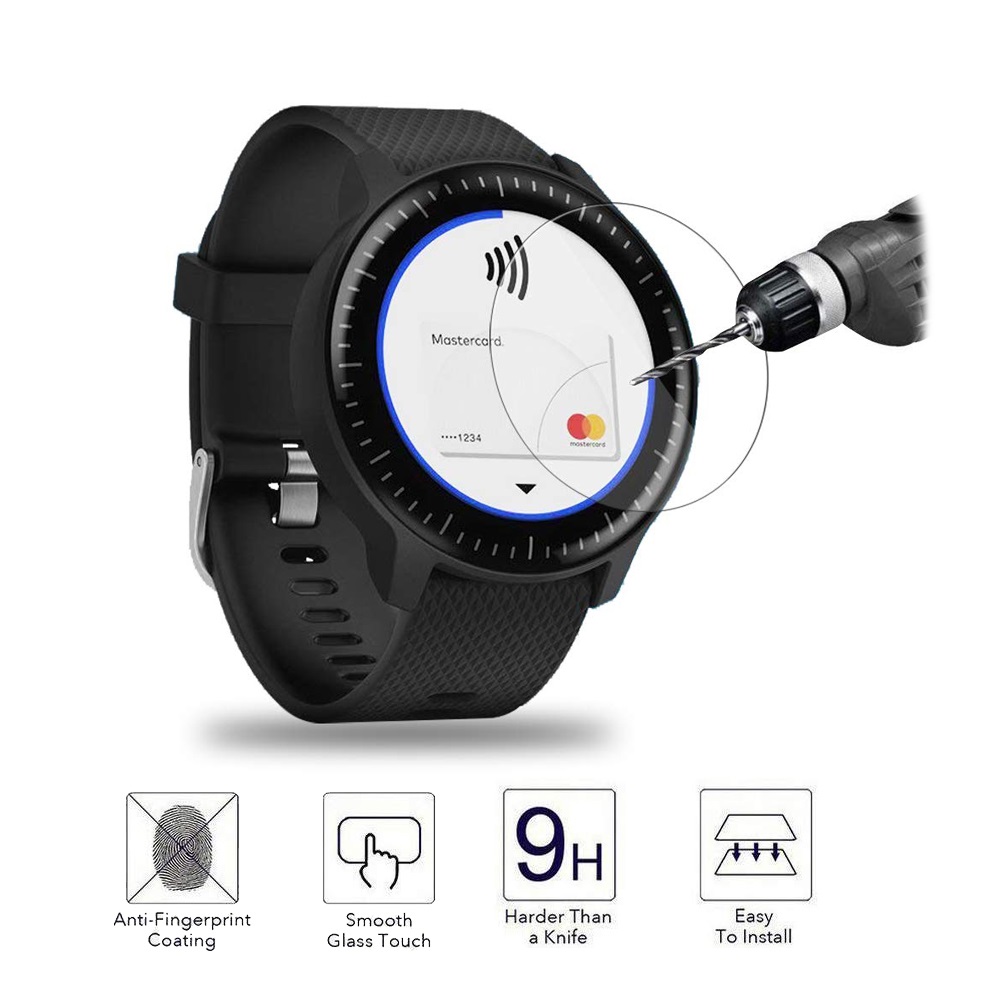 Casio Watches Smartwatch - Universal Runde Gehärtetem Glas Schutz Film