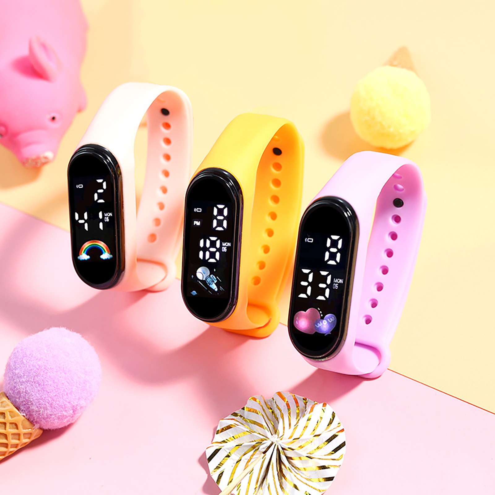 Smartwatch Digital Watches For Kid Girl - Kinderuhr Geburtstagsgeschenk für Jungen Mädchen Cartoon
