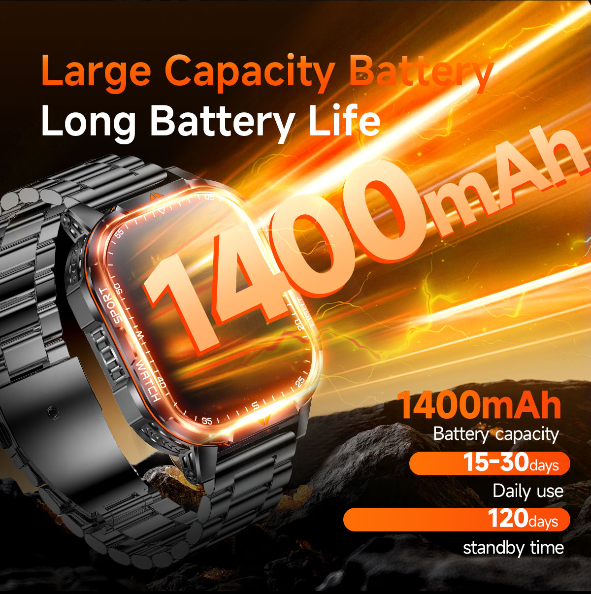 2026 Neue Smartwatch mit 1400m – Smartwatch Military Watches For Men Bewertung und Preis