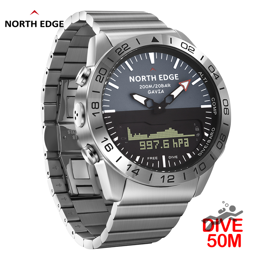 NORTH EDGE Herren-Taucheruhr,  – Smartwatch Military Watches For Men Bewertung und Preis