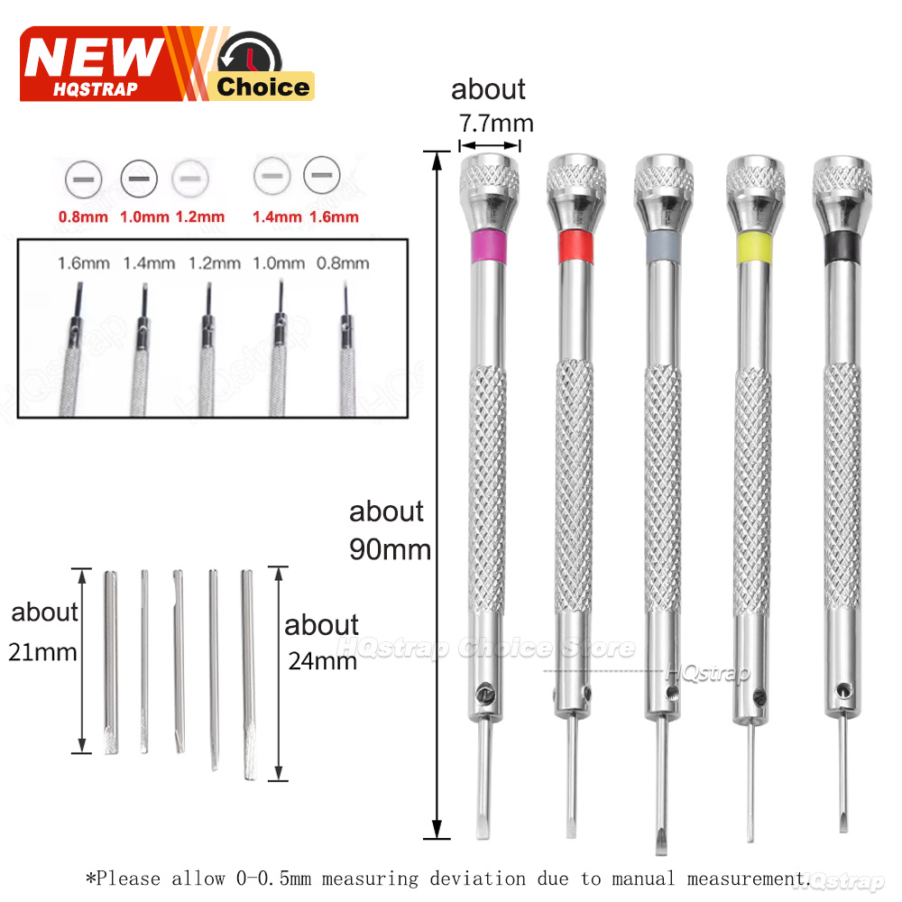 Neues 5-teiliges Set 0,8-1,6mm – Watchmaker Screwdriver Bewertung und Preis