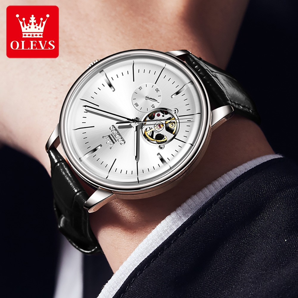 OLEVS 6708 Modische Herrenuhre – Leather Watch Strap Bewertung und Preis