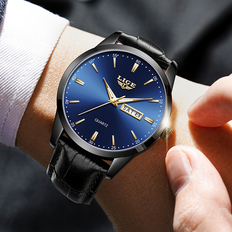 LIGE Herrenuhr Mode Lederarmba – Smartwatch Military Watches For Men Bewertung und Preis