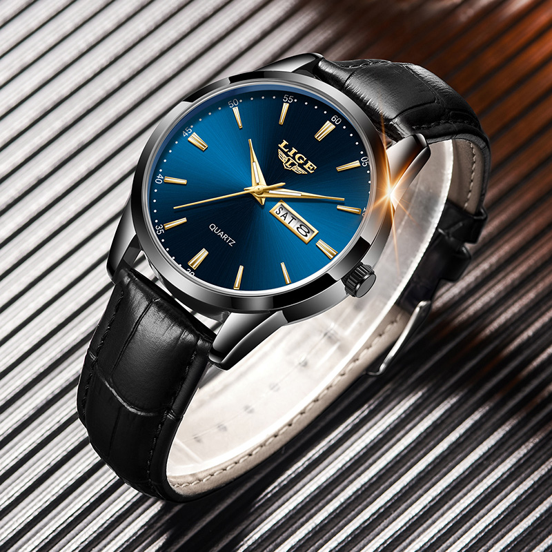LIGE Herrenuhr Mode Lederarmba – Smartwatch Military Watches For Men Bewertung und Preis