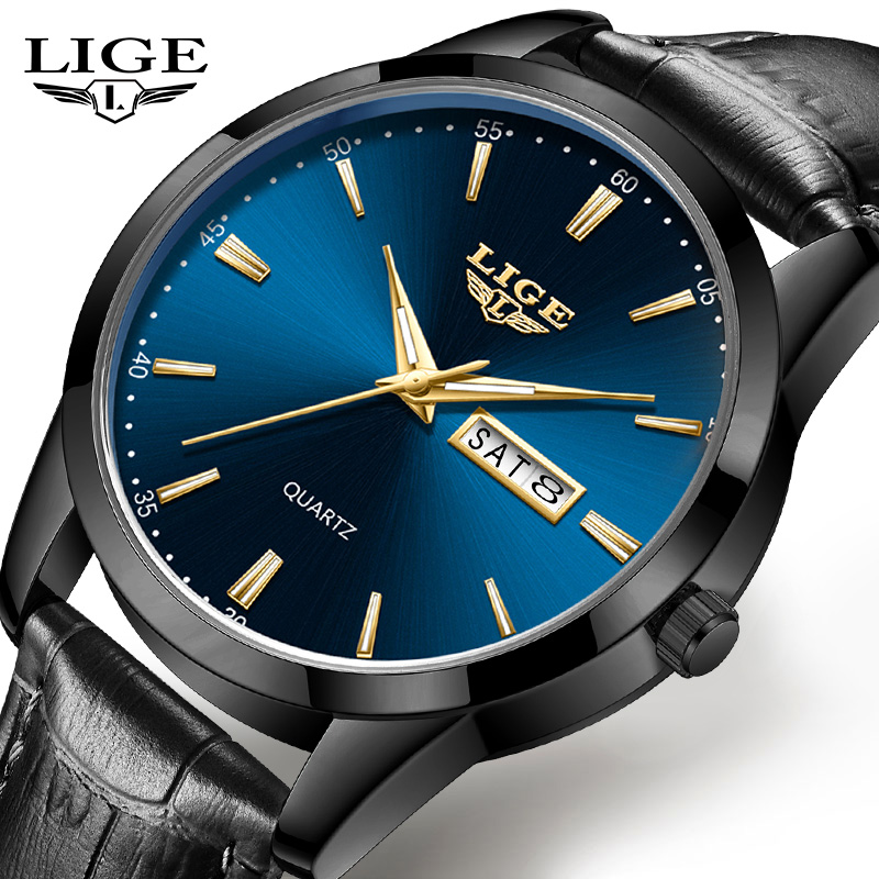 LIGE Herrenuhr Mode Lederarmba – Smartwatch Military Watches For Men Bewertung und Preis