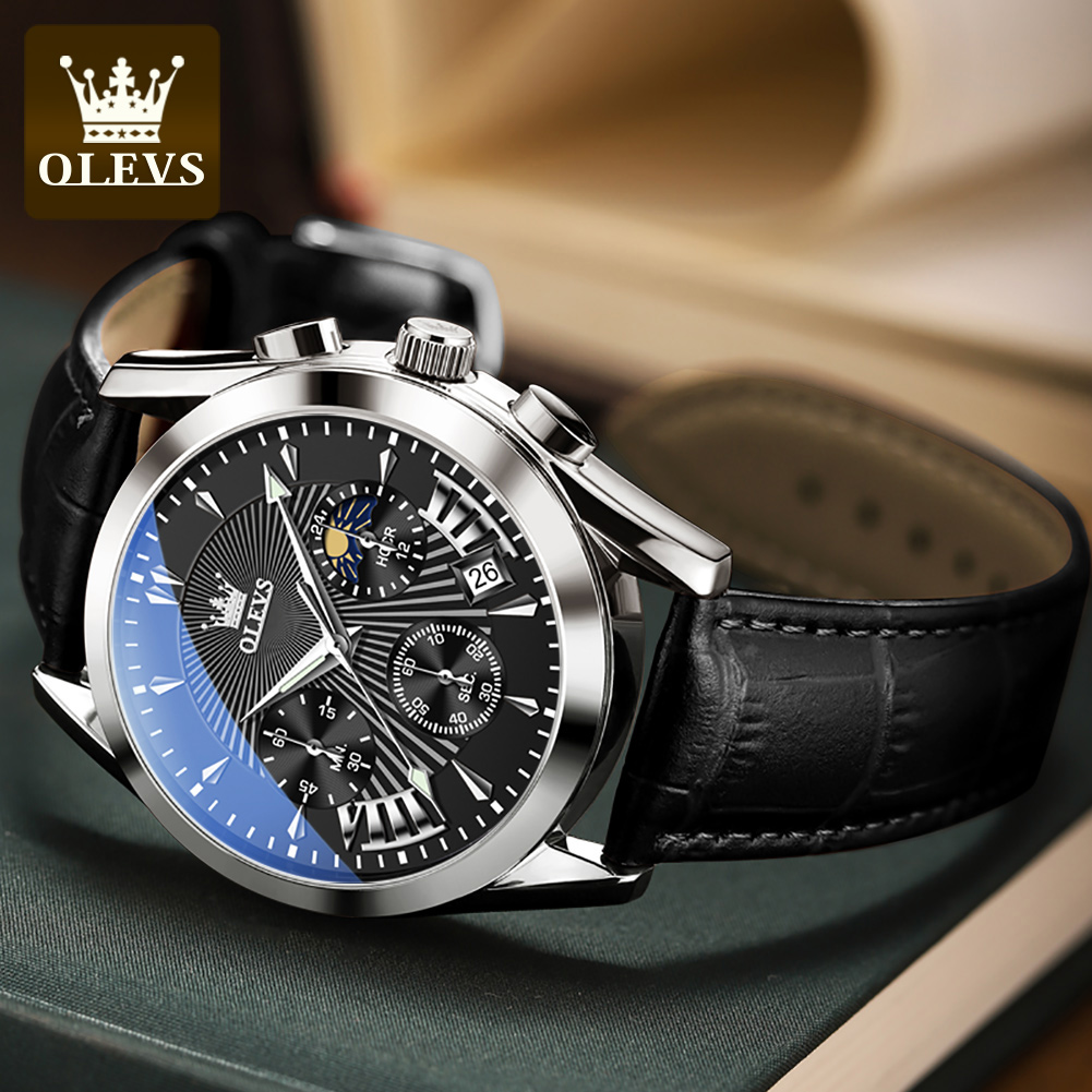 OLEVS lässige Mode Herrenuhren – Leather Watch Strap Bewertung und Preis