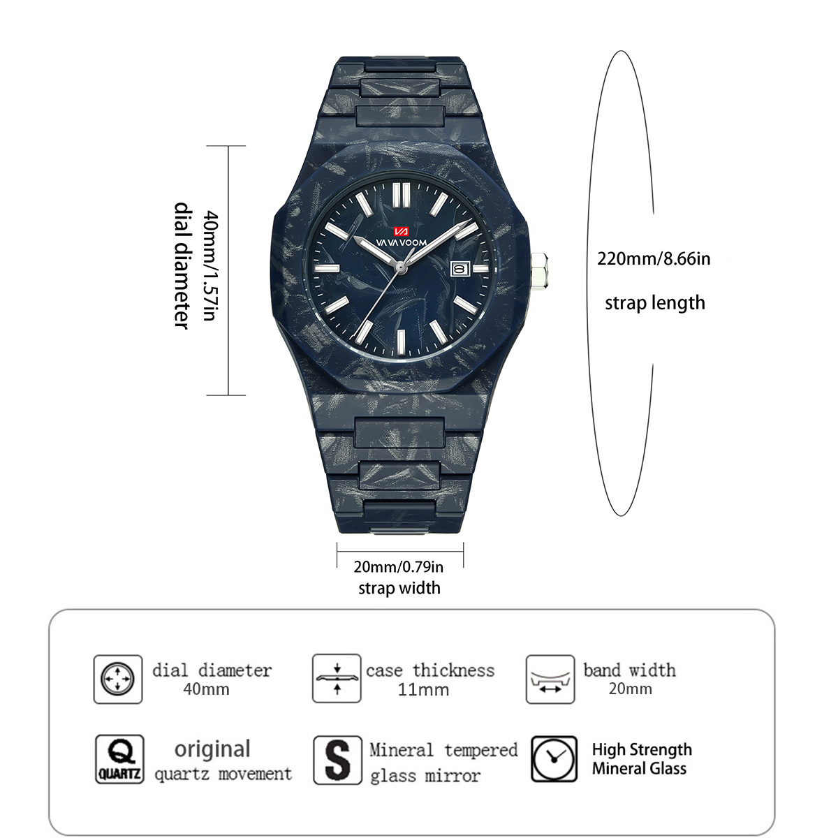 VA VA VOOM Herrenuhren, Quarzw – Smartwatch Military Watches For Men Bewertung und Preis