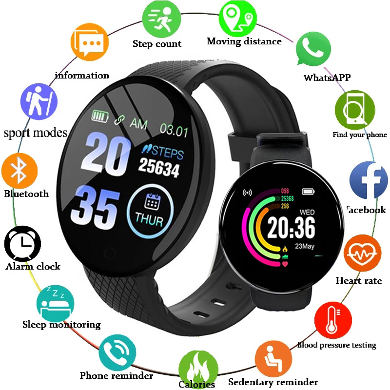 D18 Smart Watch Herzfrequenzme – Watch Smart Y68 Bewertung und Preis